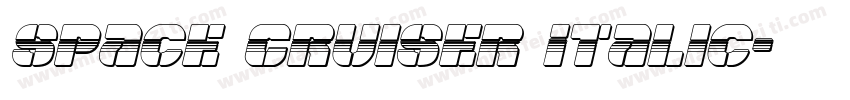 Space Cruiser Italic字体转换